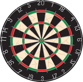 image of a dart board